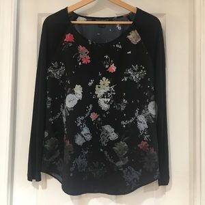 French Connection Raglan Sleeve Floral Top